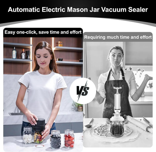 FoodKeeper™ - Mason Jar Vacuum Sealer